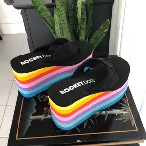 NWOT/Brand New! Rocket Dog Wedge Slippers